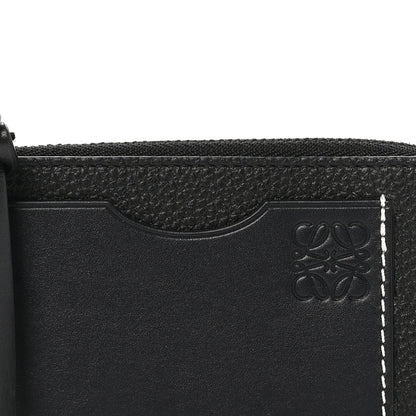 Loewe Soft Grained Calfskin Coin Card Holder Black 5 of 9