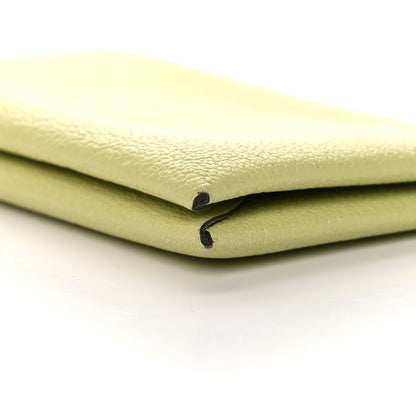 Hermes Chevre Mysore Calvi Card Case Jaune Bourgeon 9 of 12