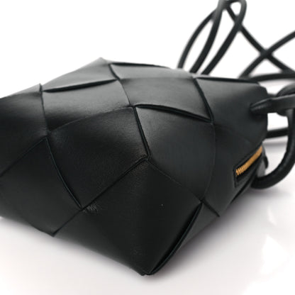 Bottega Veneta Lambskin Maxi Intrecciato Mini Cassette Camera Bag Black 9 of 9