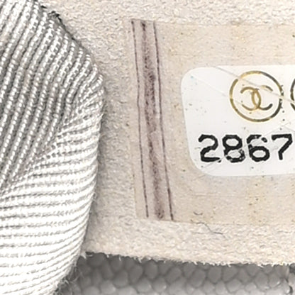 Chanel Caviar Quilted Medium Boy Flap Light Grey 7 of 10