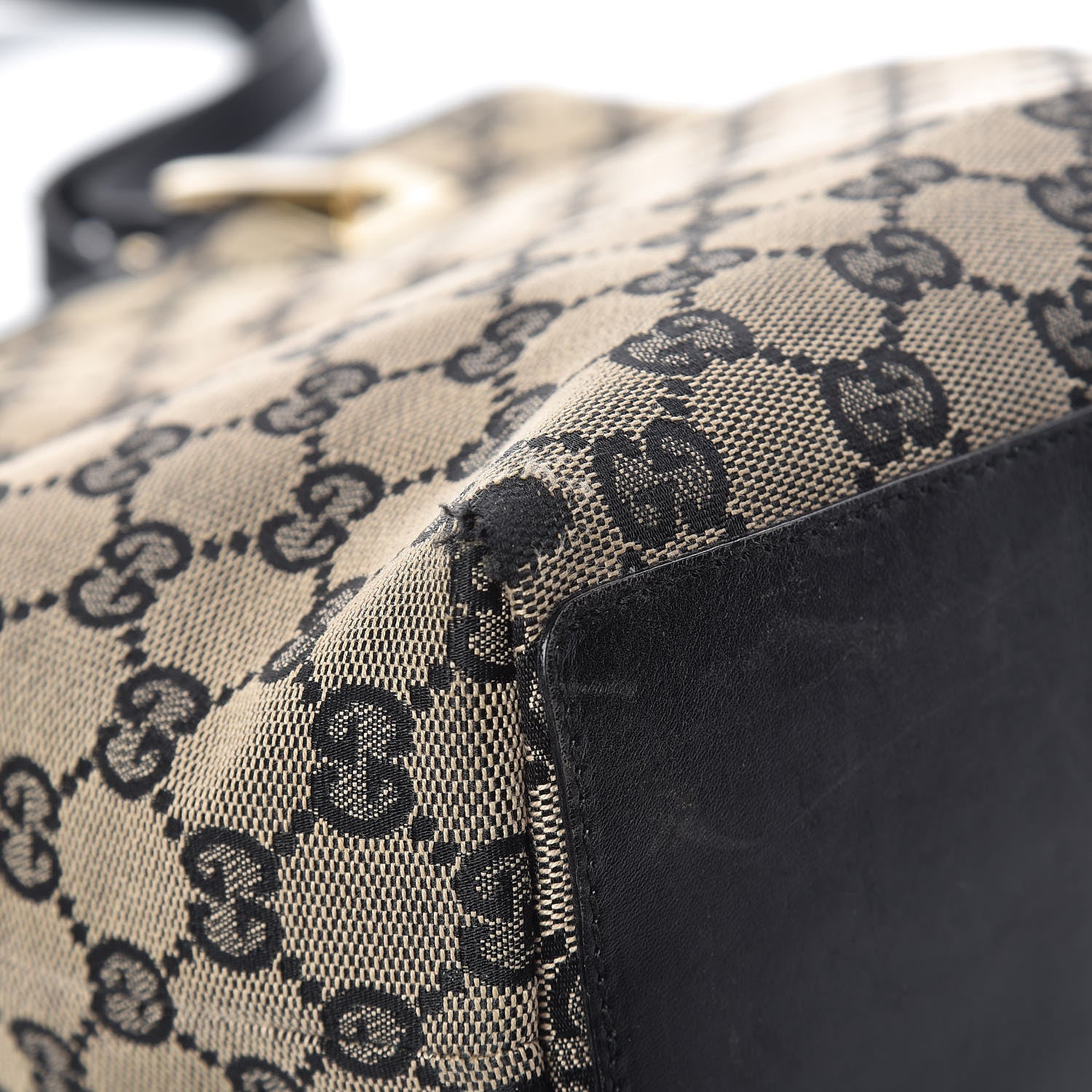 Gucci Monogram Small Bucket Tote Black 13 of 20