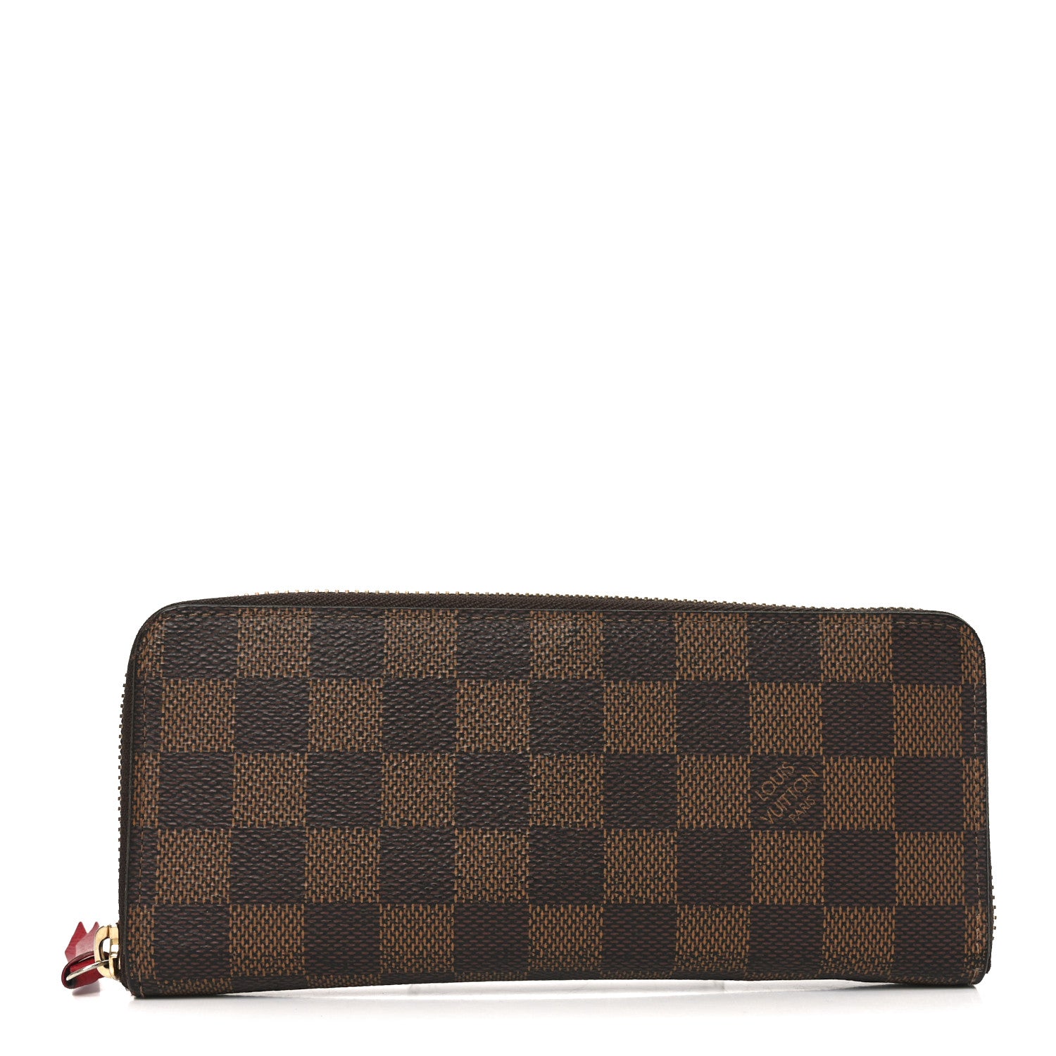 Louis Vuitton Damier Ebene Clemence Wallet Cherry 1 of 7