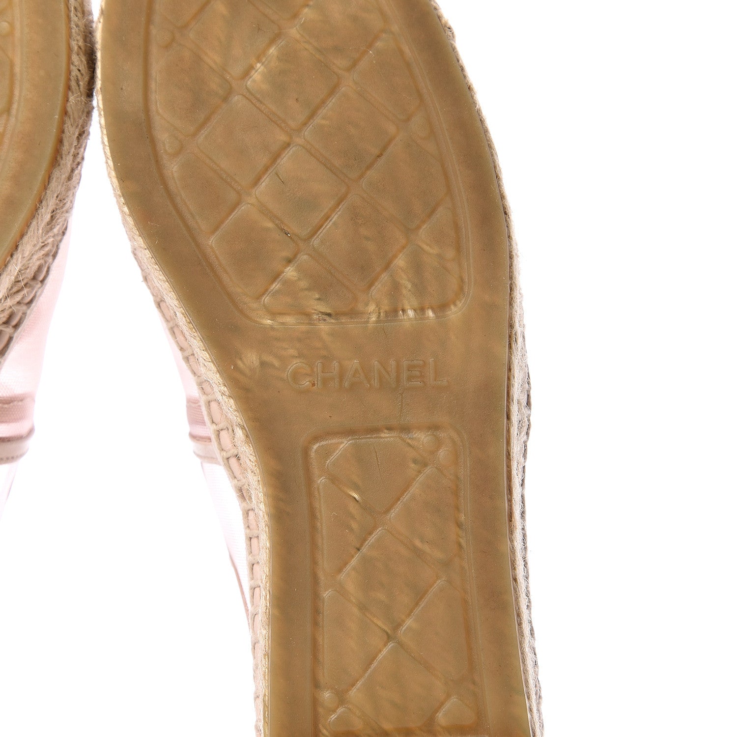 Chanel Mesh Grosgrain CC Espadrilles 40 Pink 7 of 10