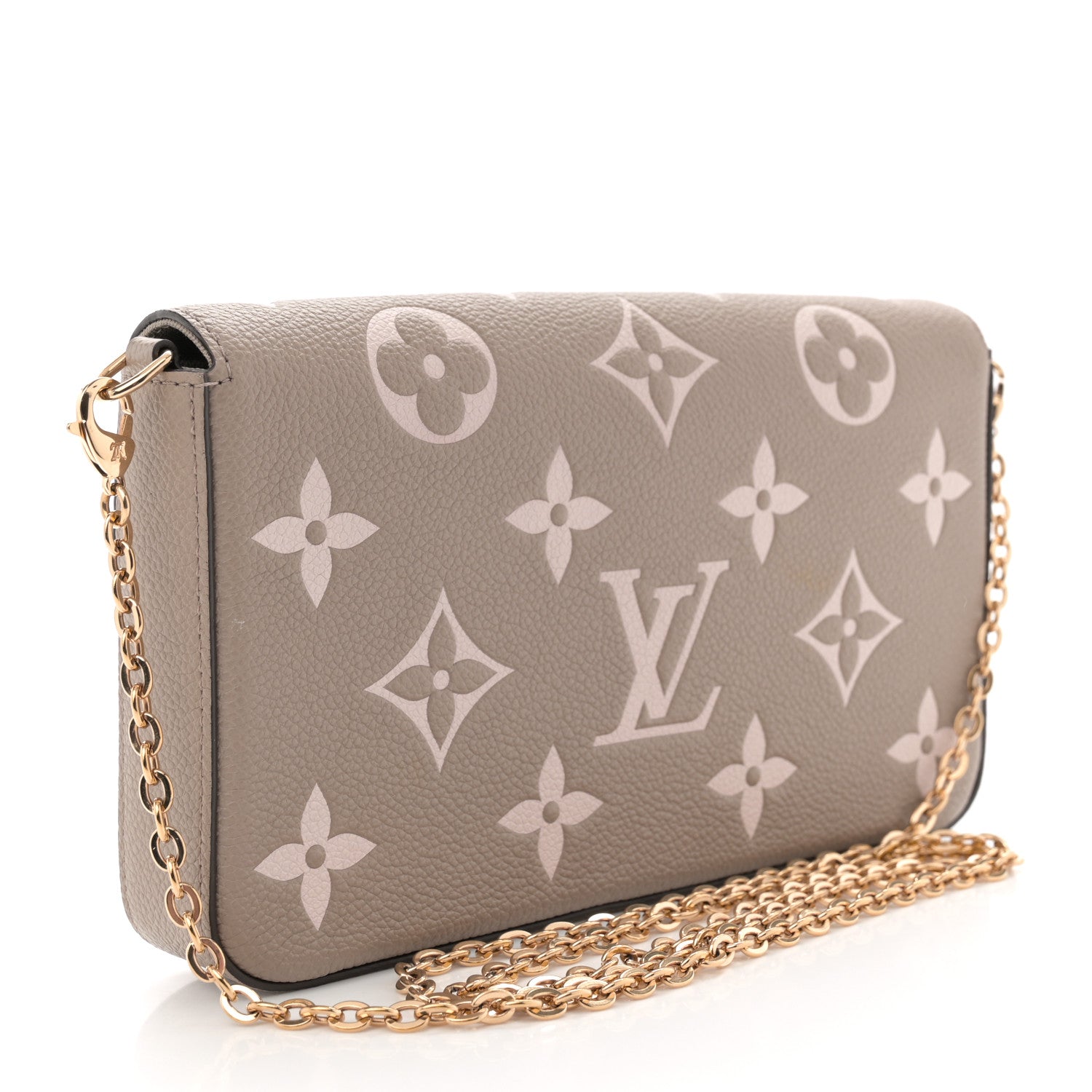 Louis Vuitton Empreinte Monogram Giant Felicie Pochette Tourterelle Creme 4 of 11