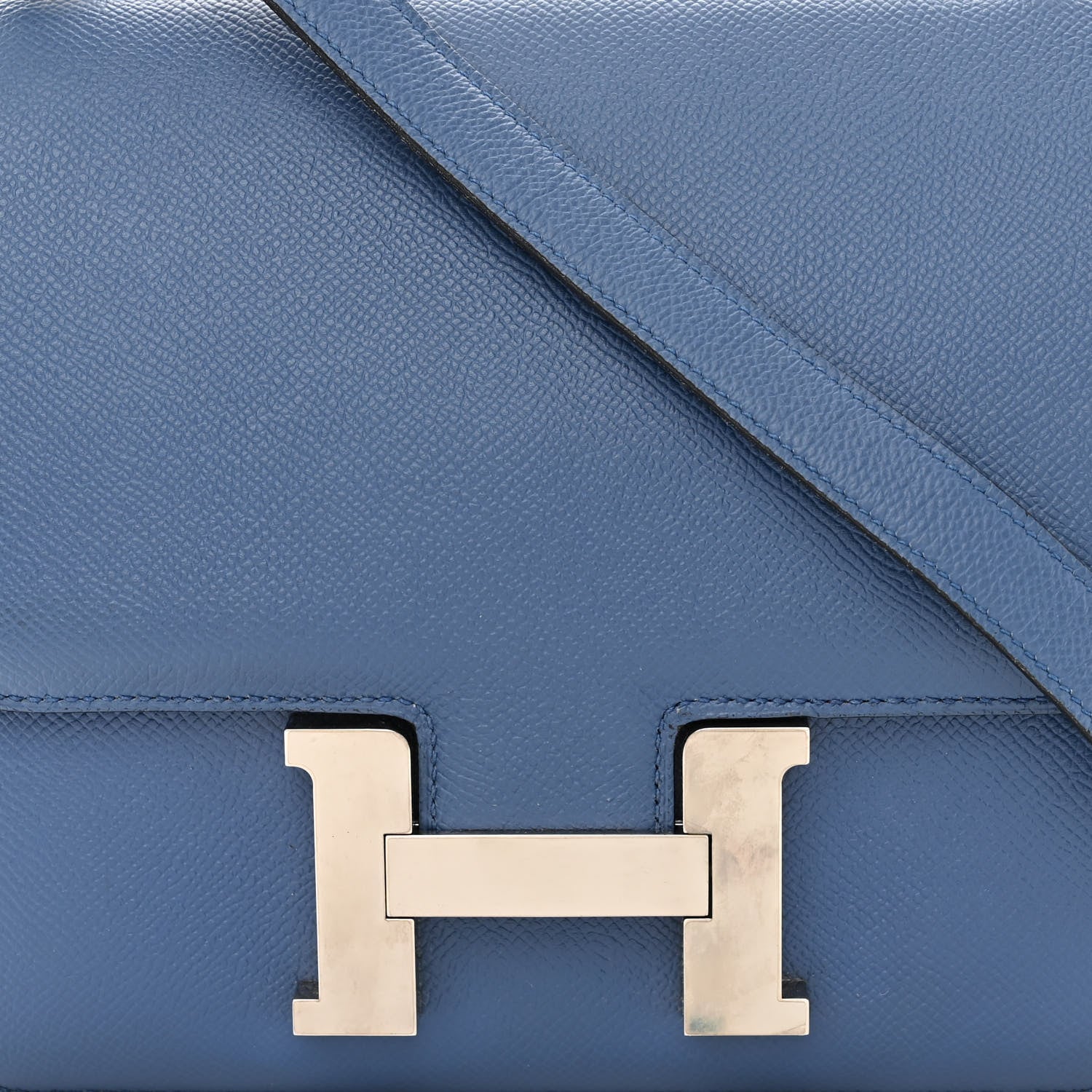 Hermes Epsom Constance Verso 24 Bleu Agate Gris Mouette 8 of 10