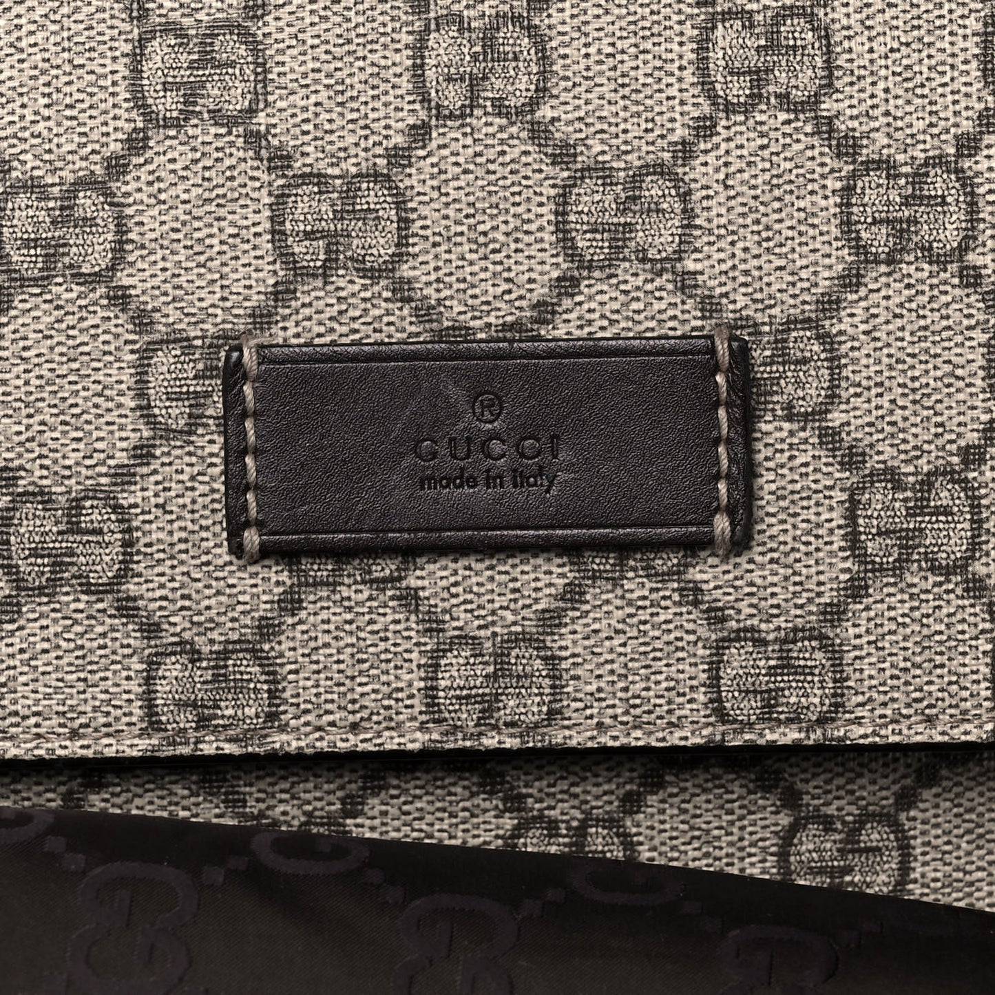 GG Plus Monogram Messenger Diaper Bag Dark Brown