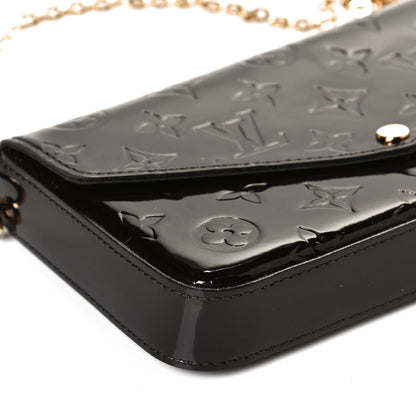 Louis Vuitton Vernis Pochette Felicie Chain Wallet Amarante 11 of 12