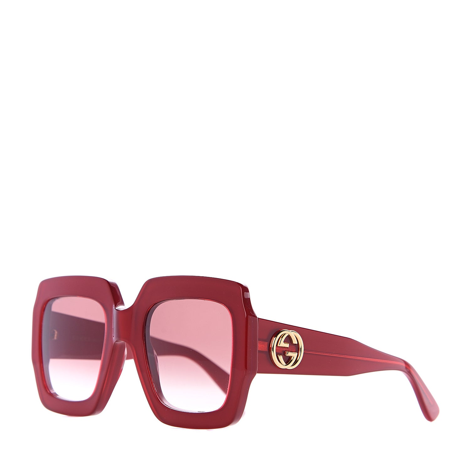 Square Web Frame GG0178S Sunglasses Red