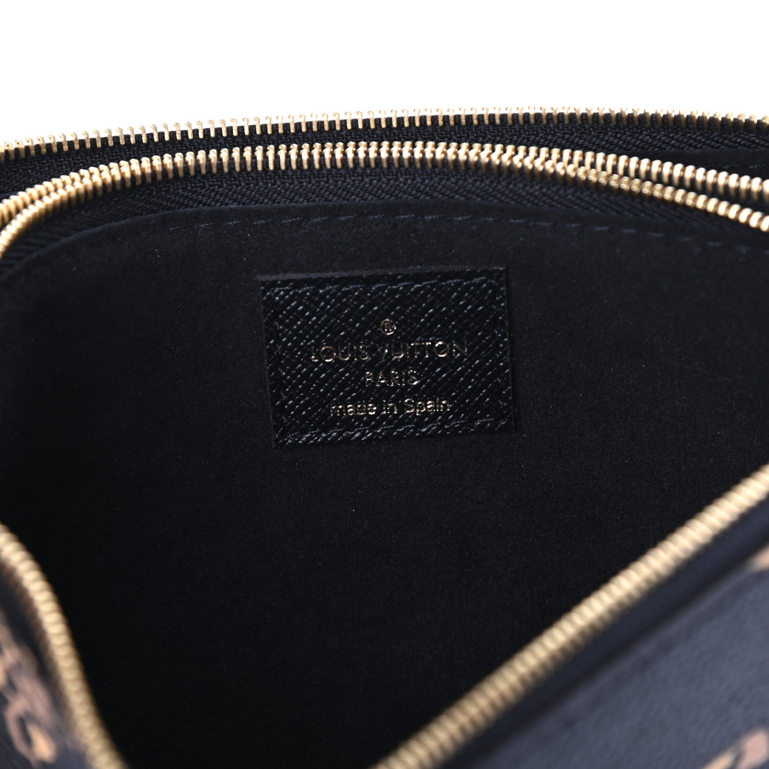 Louis Vuitton Monogram Giant Jungle Pochette Double Zip Black 7 of 10