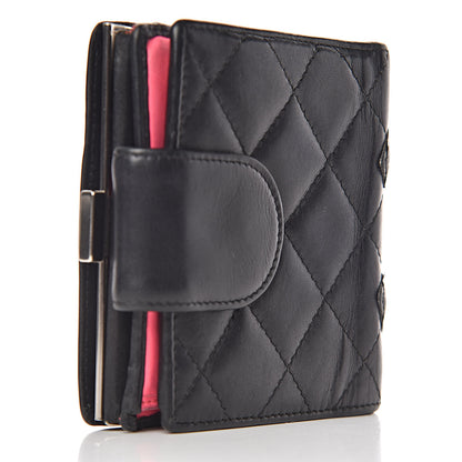 Chanel Calfskin Quilted Cambon Bi-Fold Wallet Black 3 of 18