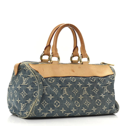 Louis Vuitton Monogram Denim Neo Speedy Blue 2 of 12