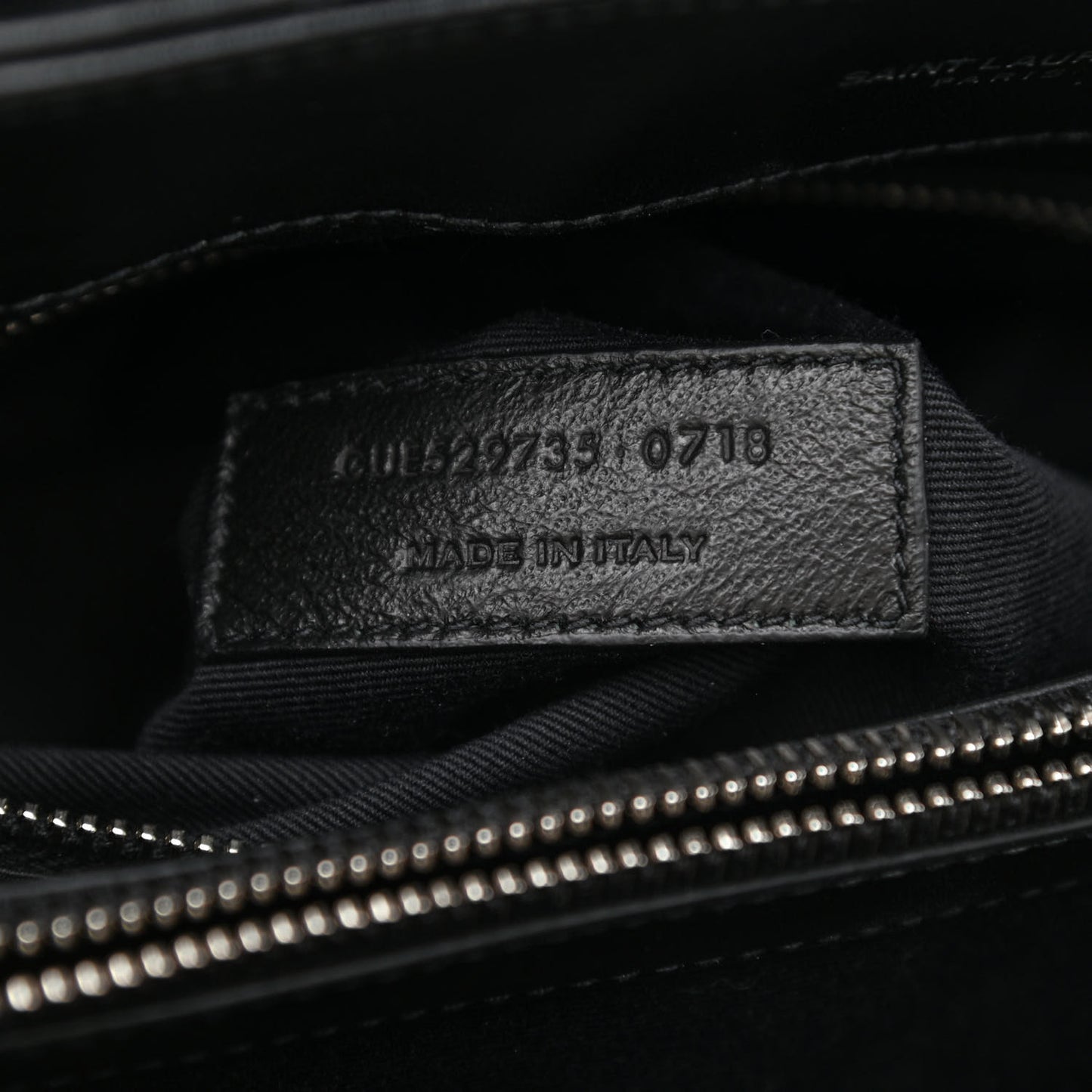 Calfskin Y Quilted Monogram Medium Loulou Satchel Black