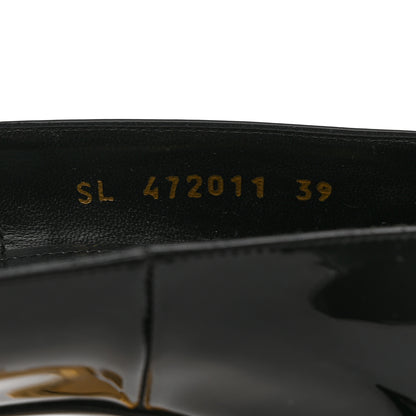 Saint Laurent Patent Opyum 110 Pumps 39 Black Gold 6 of 9