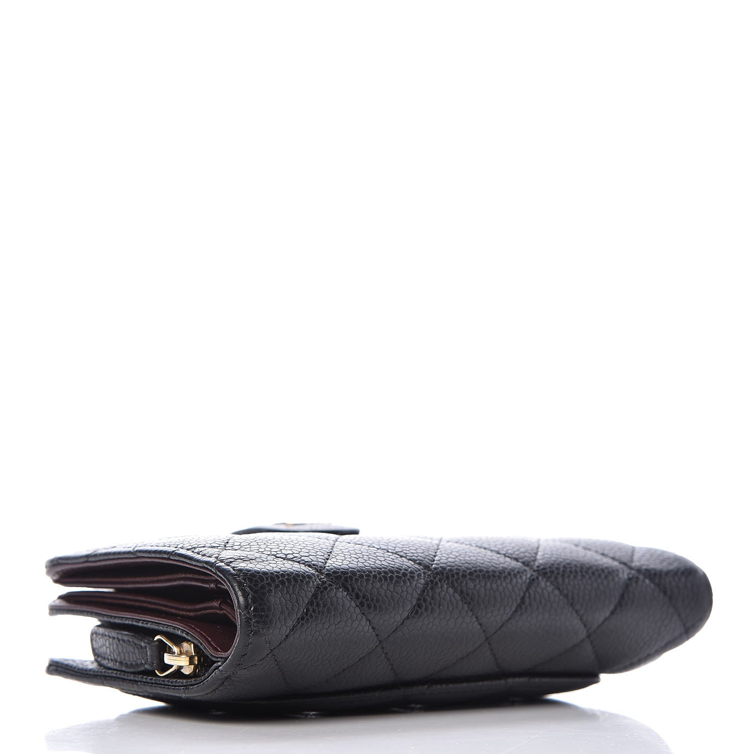 Chanel Caviar Quilted Zipped Pocket Wallet Black 4 of 12