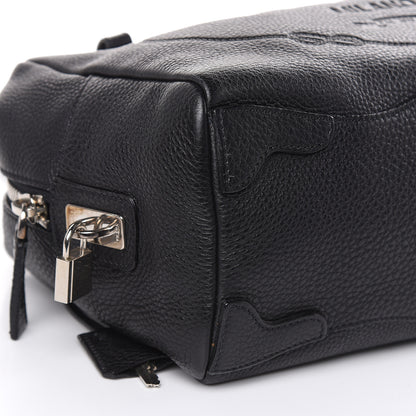 Prada Vitello Daino Embossed Logo Bowler Black 8 of 15