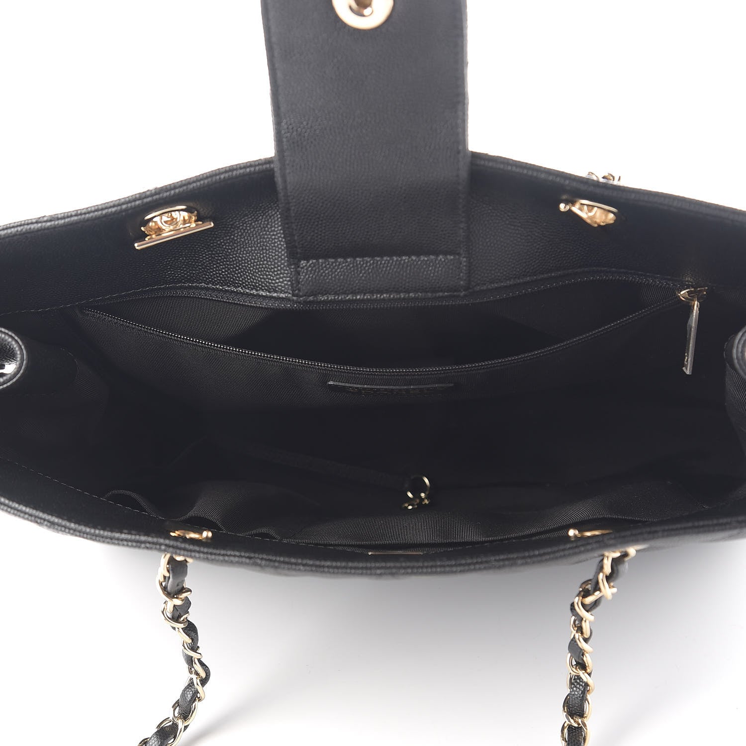 Chanel Caviar Quilted Large Shopping Tote Black 4 of 9