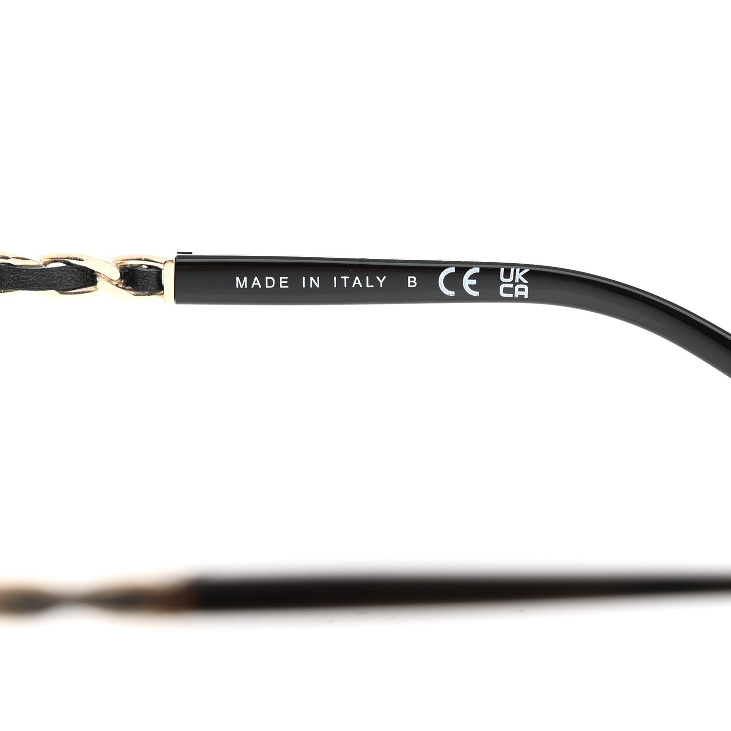 Chanel Acetate Lambskin Chain Square Sunglasses 5210-Q-A Black 6 of 8