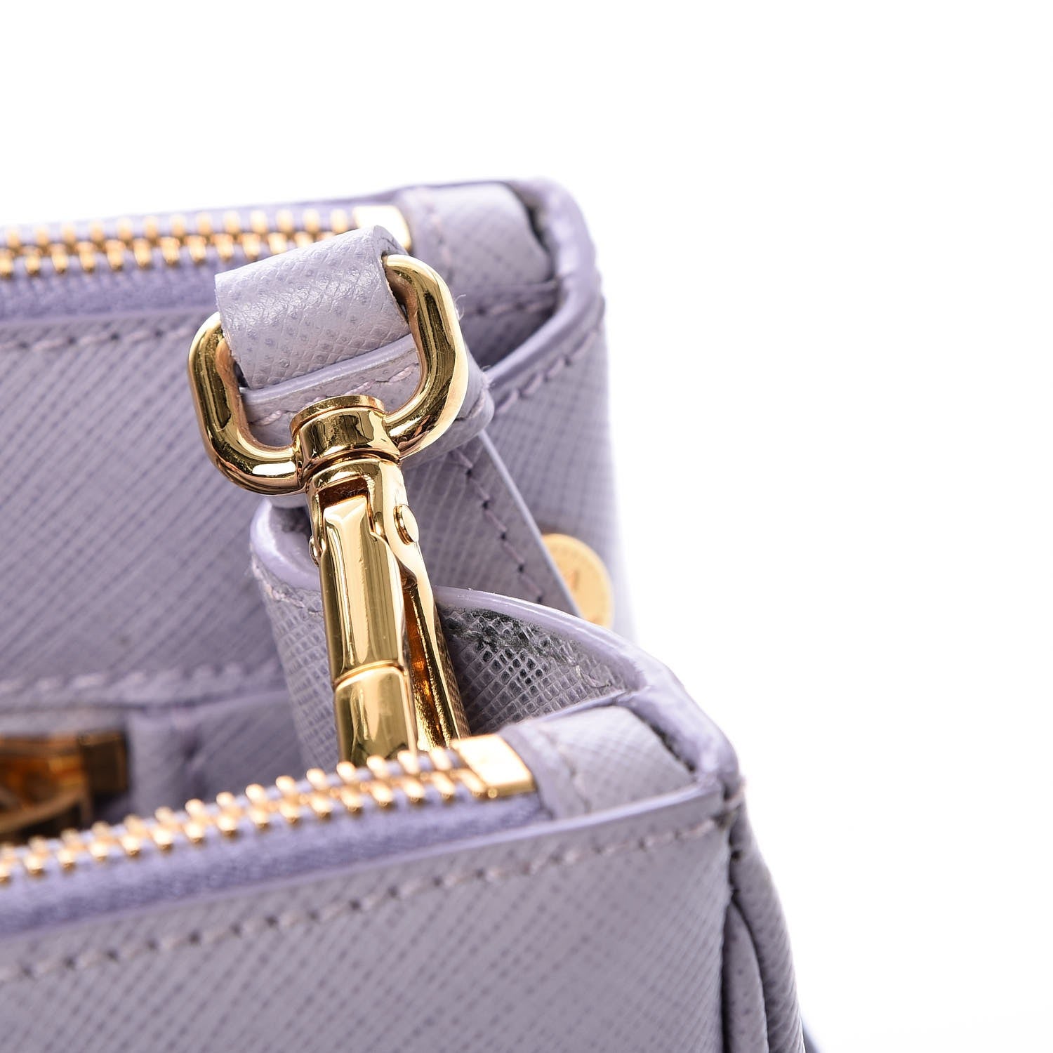 Prada Saffiano Small Galleria Double Zip Tote Glicine 10 of 10