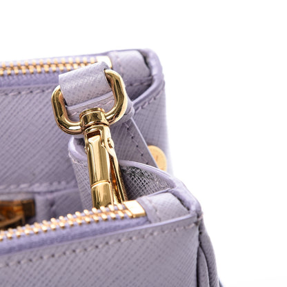 Prada Saffiano Small Galleria Double Zip Tote Glicine 10 of 10
