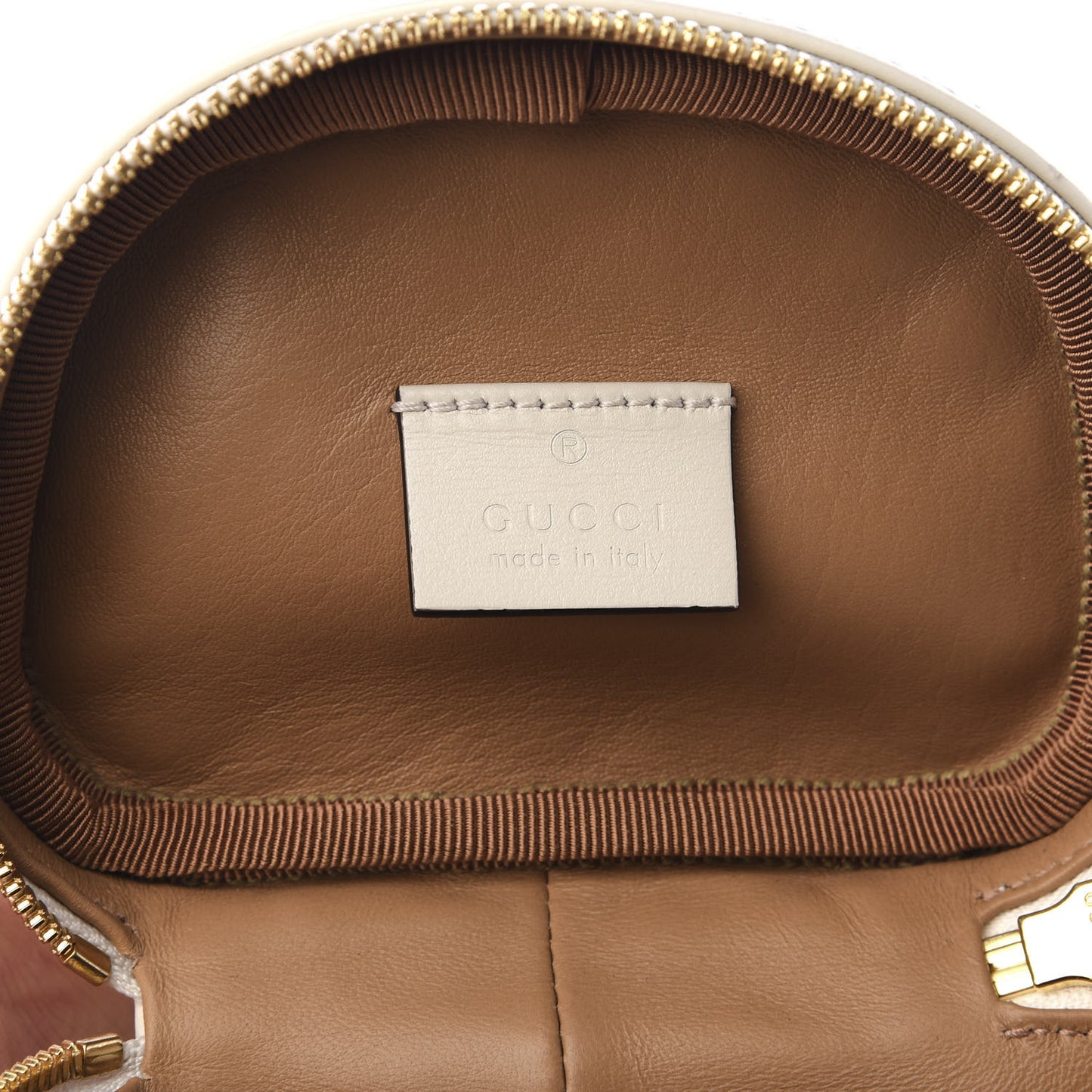 Calfskin Trapuntata Zumi Belt Bag Off White