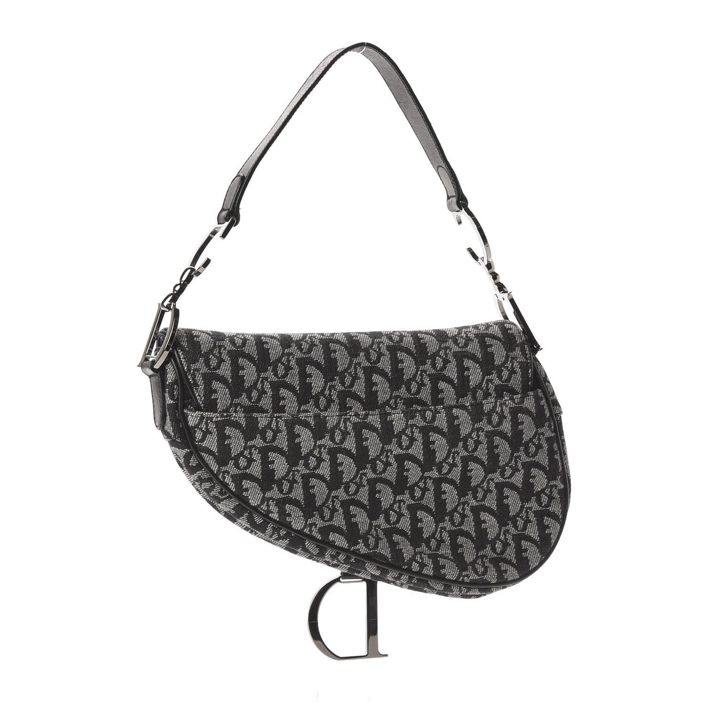 Monogram Saddle Bag Black