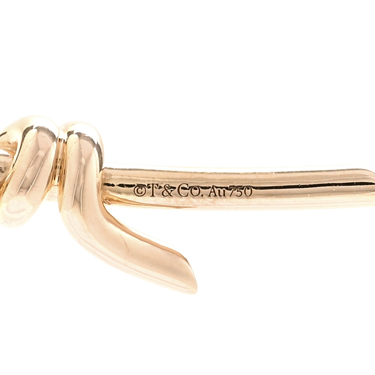 Tiffany 18K Rose Gold Knot Necklace 4 of 5