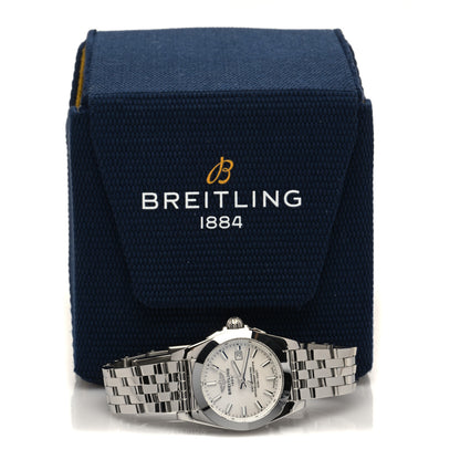Breitling Stainless Steel Mother of Pearl 29mm Galactic Quartz Watch White W72348 5 of 5