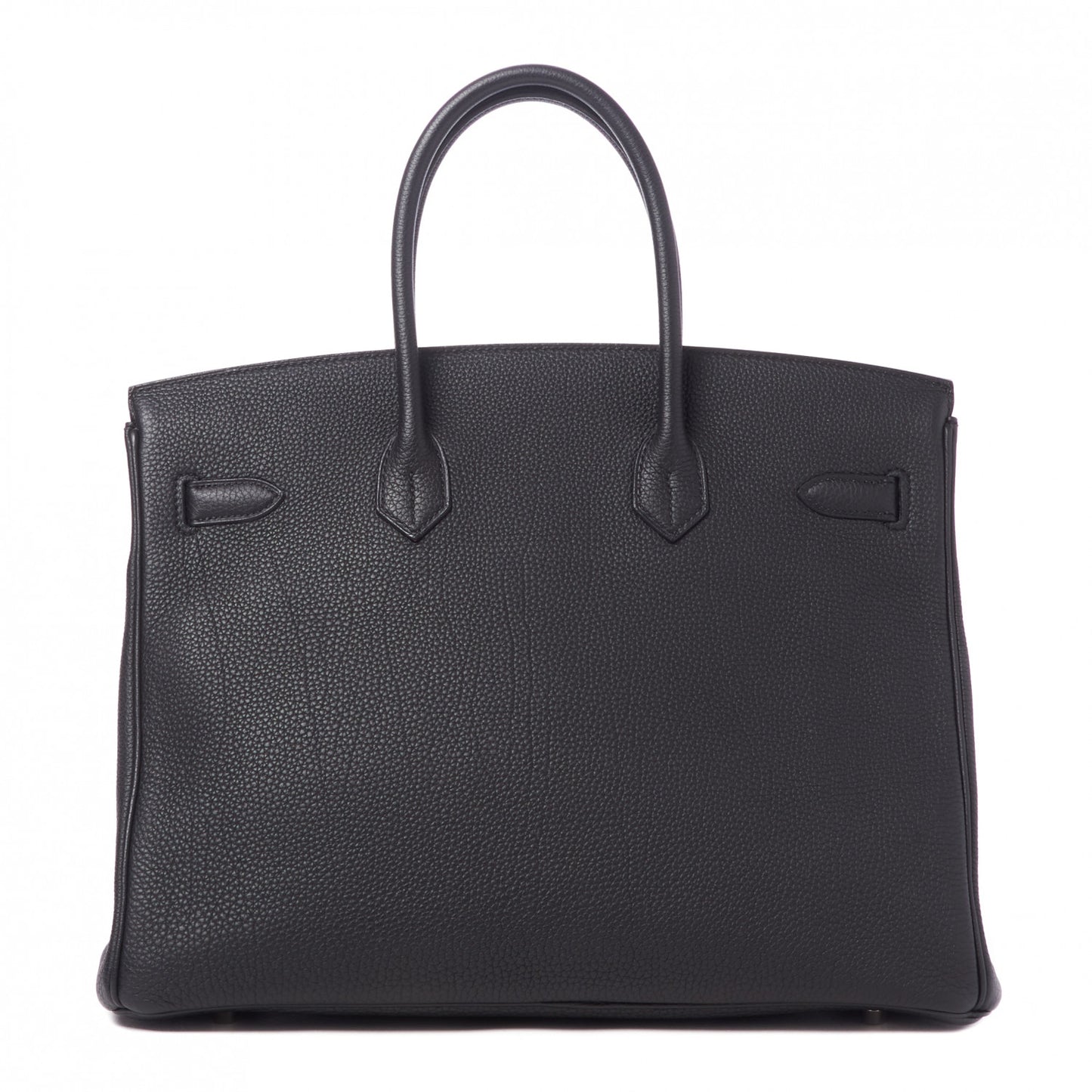Togo Verso Birkin 35 Black Bleu Agate