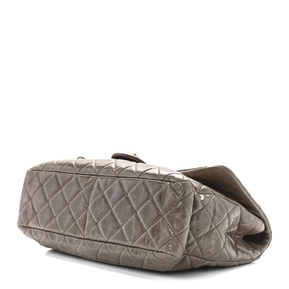 Chanel Glazed Calfskin Castle Rock Medium Flap Dark Beige 11 of 14