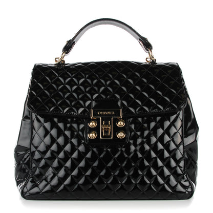 Chanel Glazed Calfskin Quilted Mademoiselle Bag Black 1 of 7
