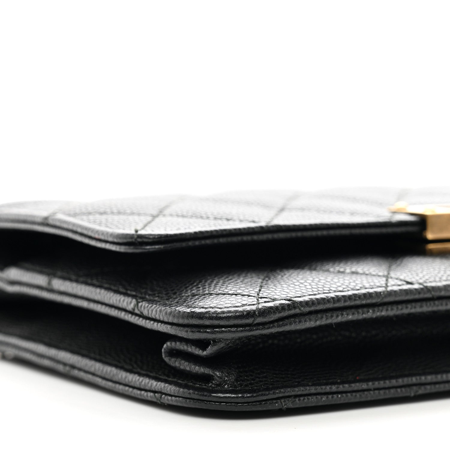 Chanel Caviar Quilted Golden Class Wallet On Chain WOC Black 10 of 12
