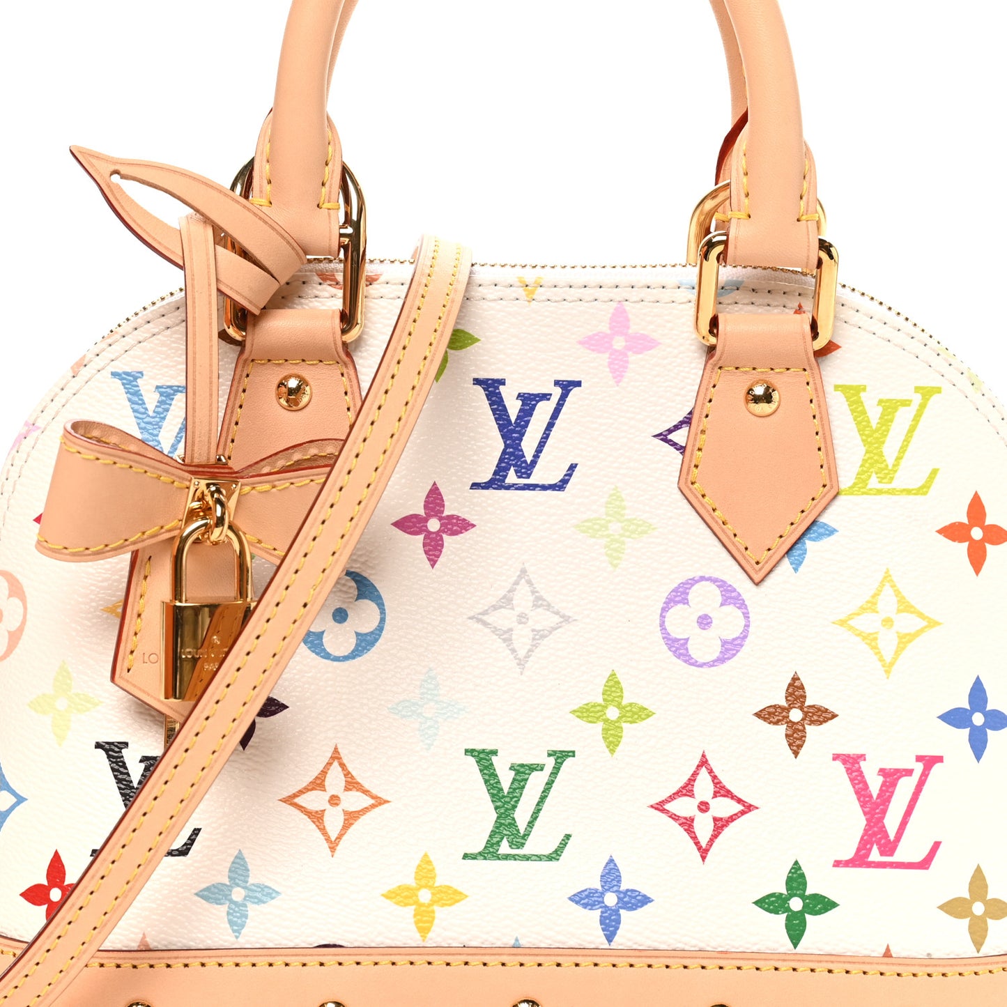 LV x TM Monogram Multicolor Alma BB White