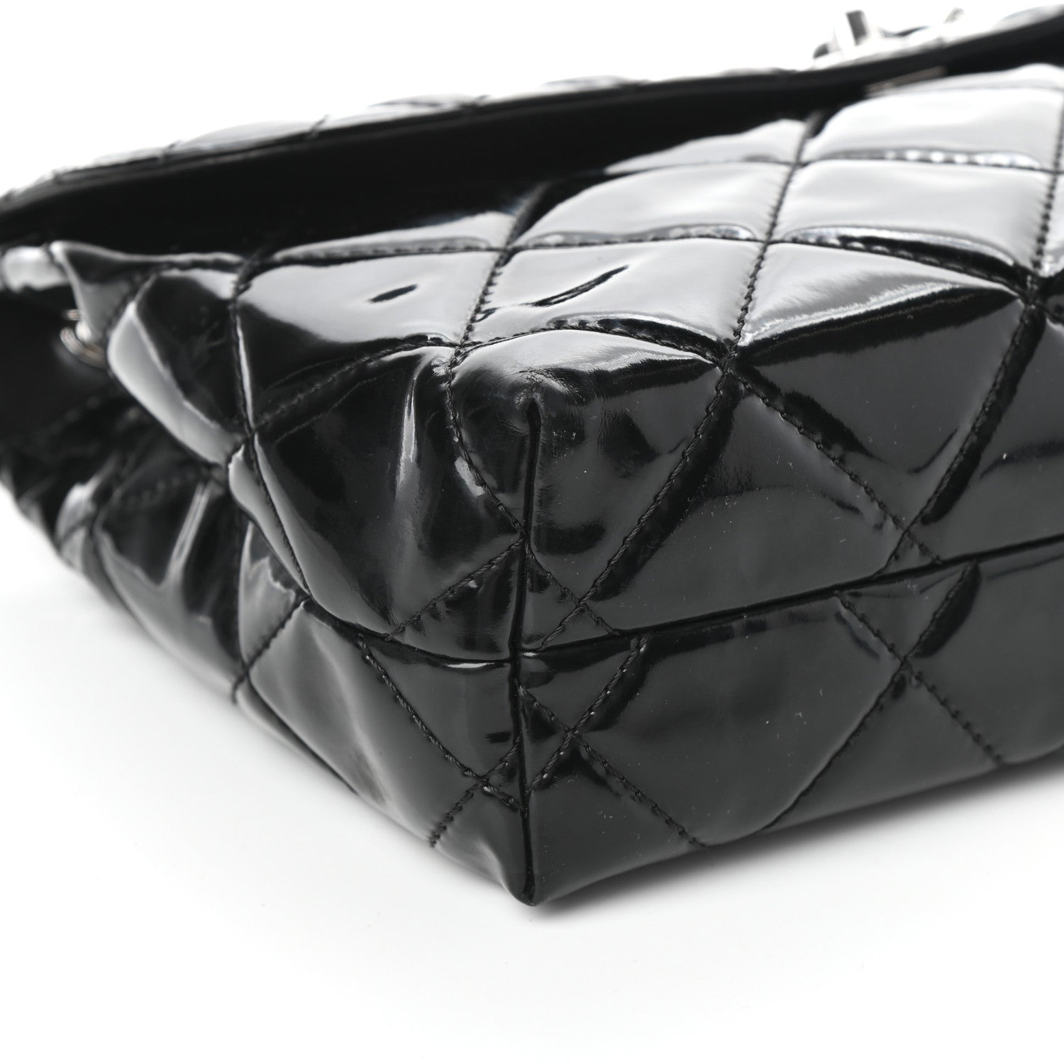 Chanel Vinyl Quilted In The Business Flap Bag Black 9 of 10