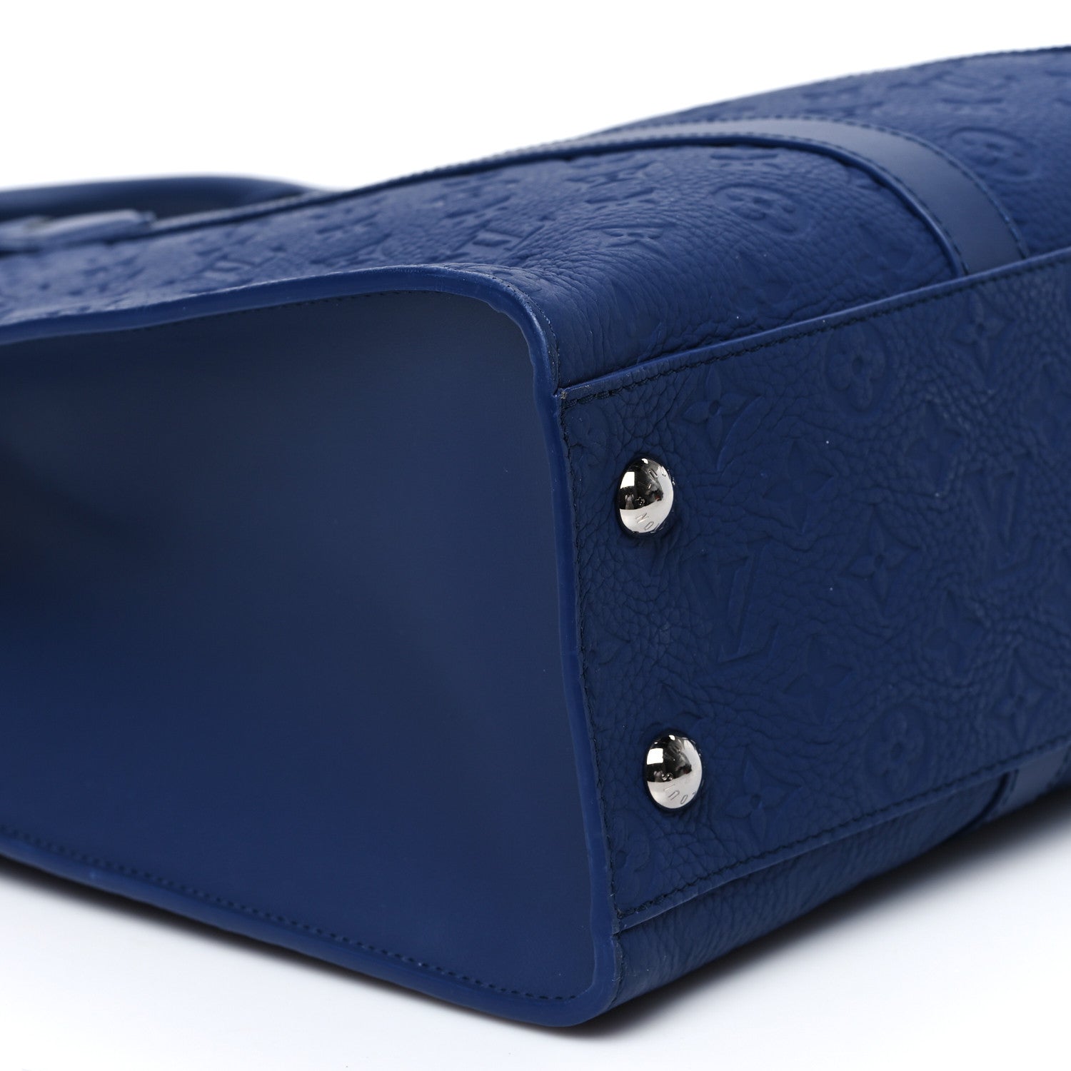 Louis Vuitton Taurillon Monogram Sac Plat 24H Sapphire 8 of 12