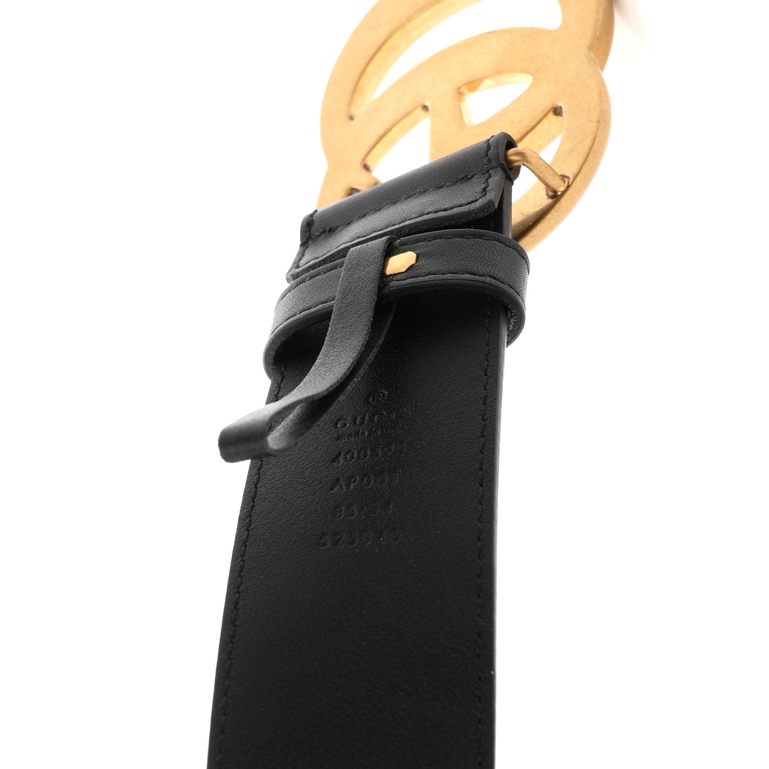 Gucci Calfskin Double G 40mm Belt 85 34 Belt Black 3 of 5
