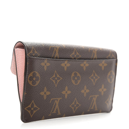 Louis Vuitton Monogram Jeanne Wallet Rose Ballerine 2 of 8