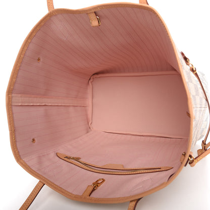 Louis Vuitton Damier Azur Neo Neverfull MM Rose Ballerine 5 of 10