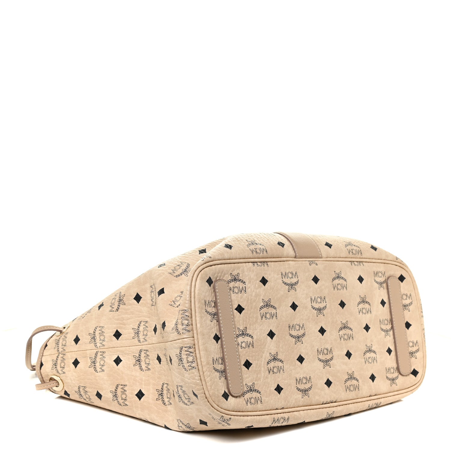 MCM Visetos Medium Liz Reversible Shopper Tote Beige 5 of 17