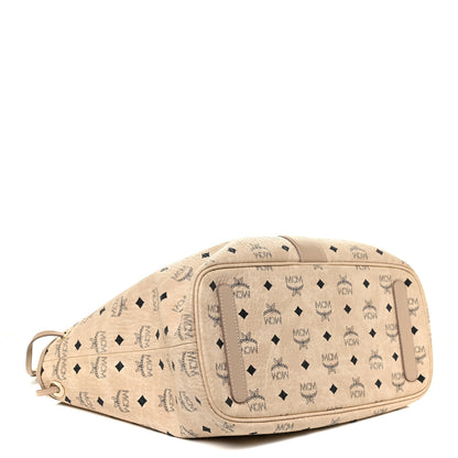 MCM Visetos Medium Liz Reversible Shopper Tote Beige 5 of 17