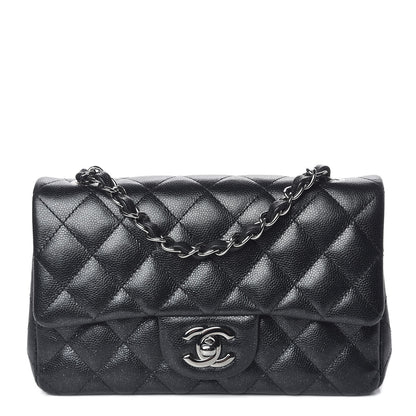 Chanel Iridescent Caviar Quilted Mini Rectangular Flap Black 1 of 10