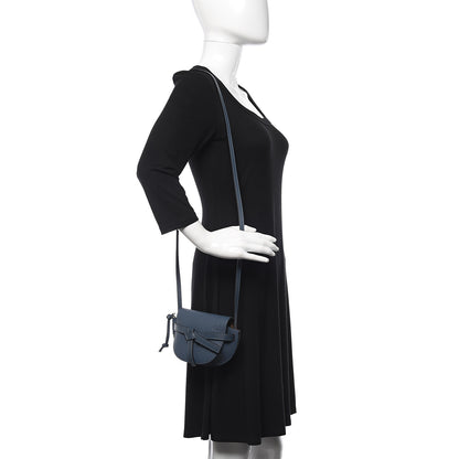 Loewe Grained Calfskin Mini Gate Crossbody Bag Steel Blue 2 of 10