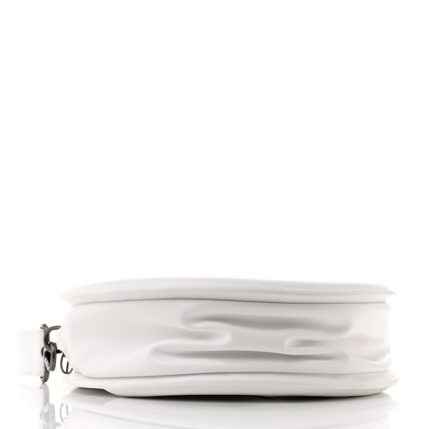 Vegan Leather Major Circle Bag White