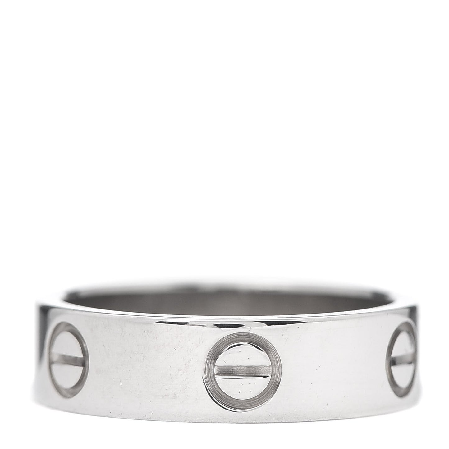 18K White Gold 5.5mm LOVE Ring 55 7.25