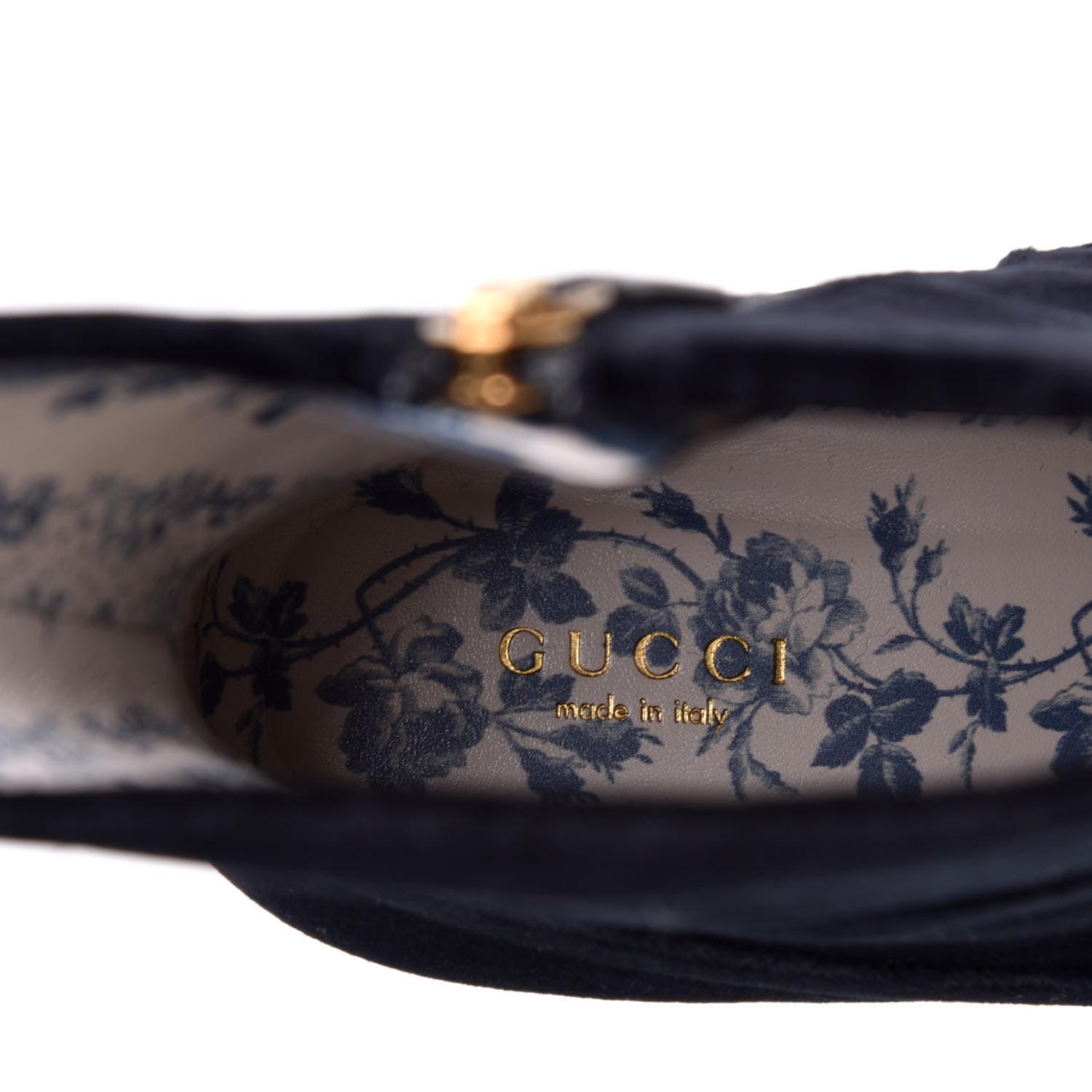 Gucci Softy Velvet Malaga Kid GG Victoire 55mm Ankle Boots 39.5 Black 7 of 9