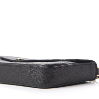Louis Vuitton Empreinte Pochette Felicie Chain Wallet Black 7 of 11
