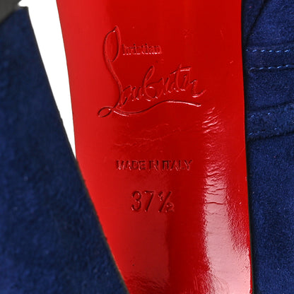 Christian Louboutin Veau Velours Chalumo Pumps 37.5 Indigo 6 of 8