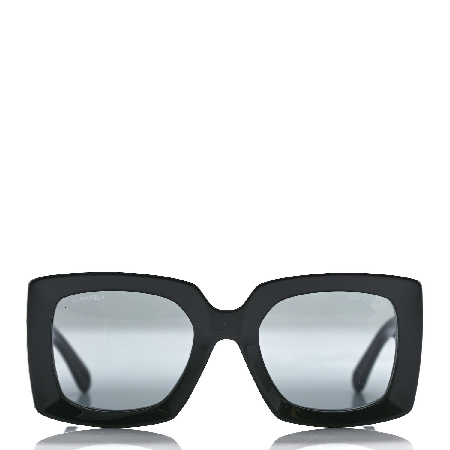 Chanel Square CC Sunglasses Black 2 of 7