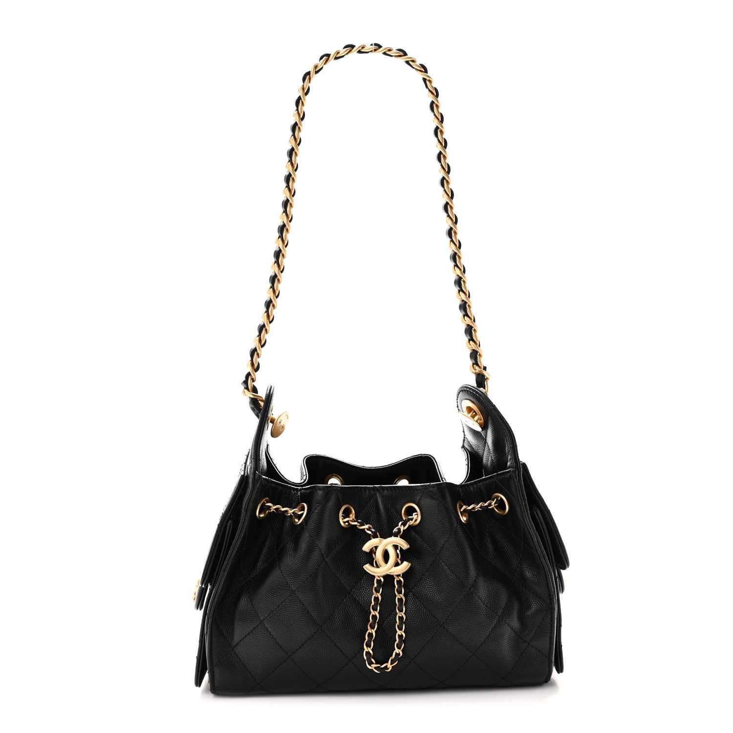 Chanel Caviar Quilted Mini Chanel 25 Handbag Black 1 of 10