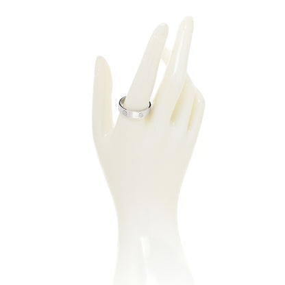 Cartier 18K White Gold 5.5mm LOVE Ring 67 12 2 of 4