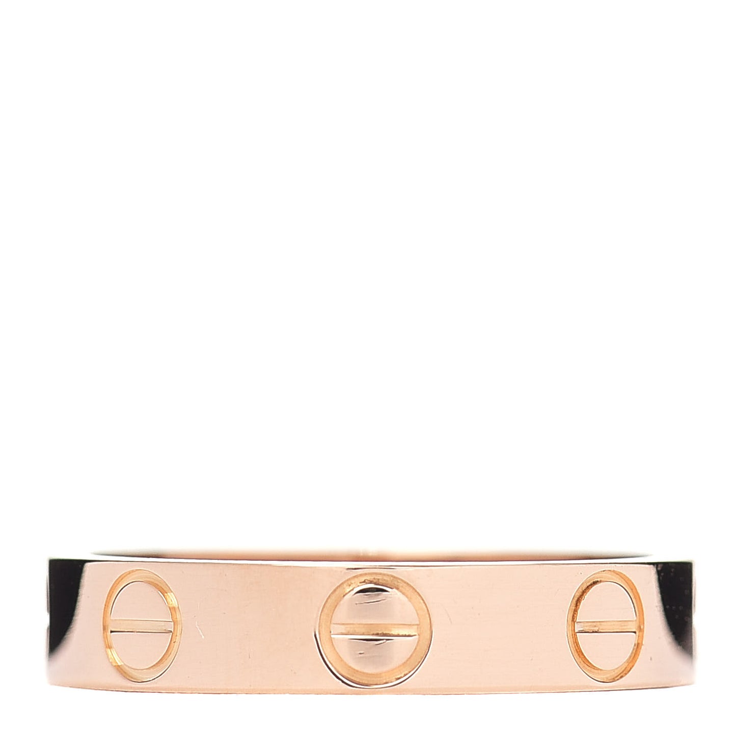 18K Pink Gold 3.5mm LOVE Wedding Band Ring 47 4